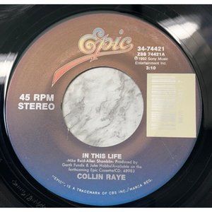 Collin Raye In This Life / Blue Magic 45 Country Epic 34-74421